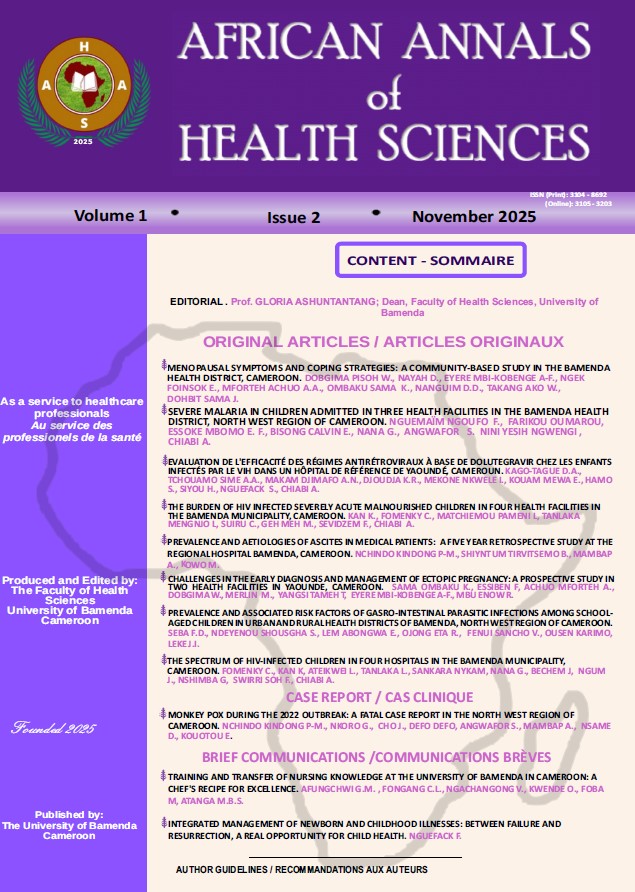 					View Vol. 1 No. 2 (2025): African Annals of Health Sciences. Vol. 1. Issue 2. 2025
				